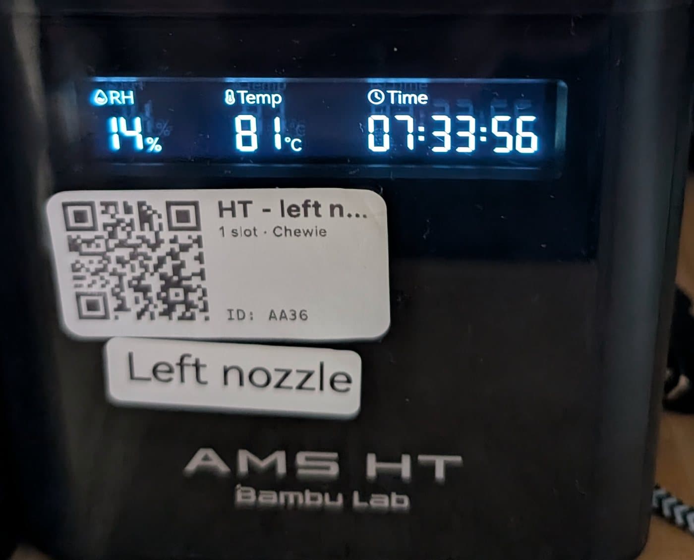Your filament dryer won't kill your spool labels. Your fingernail will.